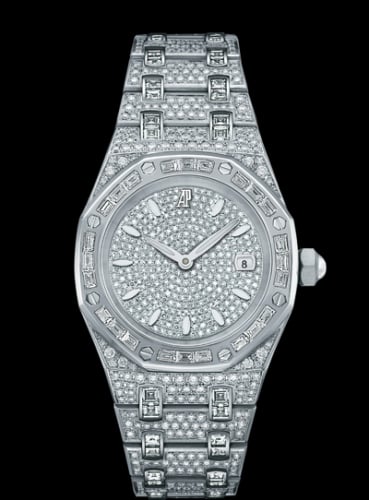 Audemars Piguet Royal Oak 67604 Quartz White Gold / Diamond / Diamond / Bracelet