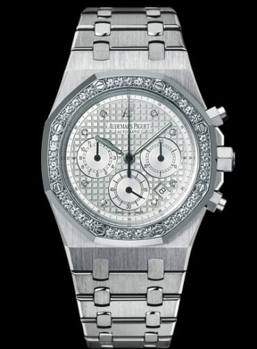 Audemars Piguet Royal Oak Chronograph 39 White Gold / Silver / Diamond