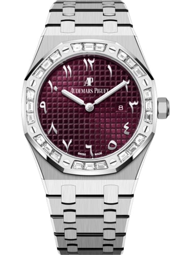 Audemars Piguet Royal Oak 67656 Quartz White Gold / Purple - Eastern Arabic