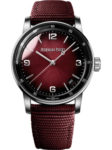 Audemars Piguet CODE 11.59 Automatic White Gold / Burgundy / Fabric