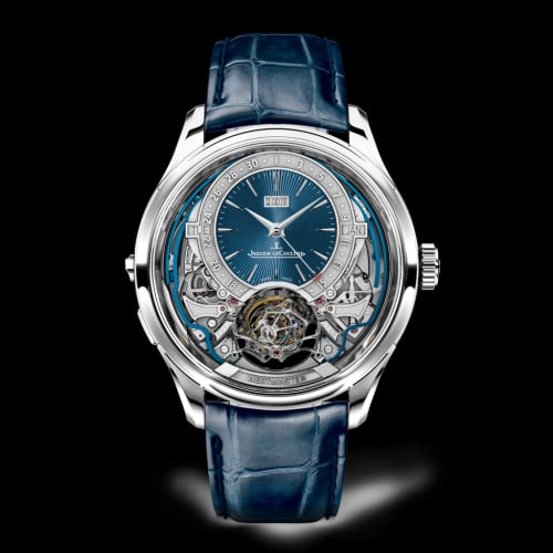 Jaeger-LeCoultre Master Grande Tradition Gyrotourbillon Westminster Perpetual White Gold / Blue