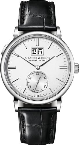 A. Lange & Söhne Saxonia Outsize Date White Gold / Silver