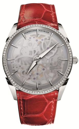 Parmigiani Fleurier Tonda 1950 Squelette White Gold / Milky Sapphire / Diamond