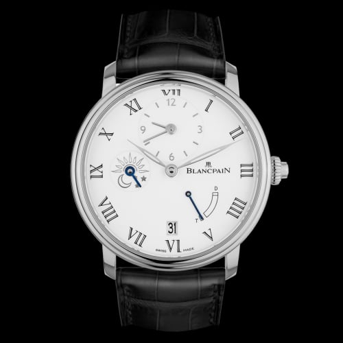 Blancpain Villeret Demi-Fuseau Horaire 8 Jours White Gold / Enamel