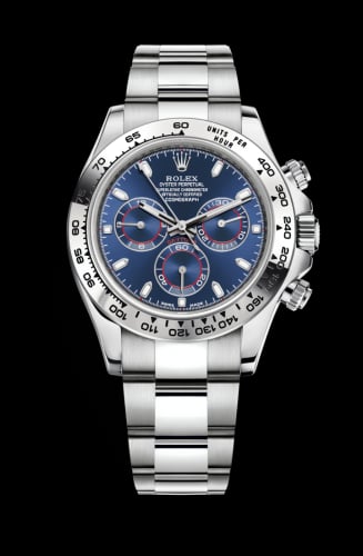 Rolex Cosmograph Daytona White Gold / Blue