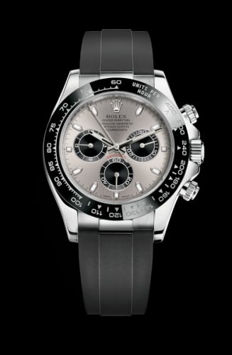 Rolex Cosmograph Daytona White Gold / Cerachrom / Silver / Oysterflex