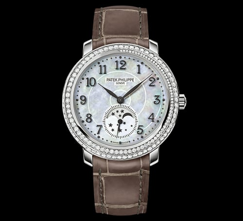 Patek Philippe Moonphase 4968 White Gold / White Mother of Pearl