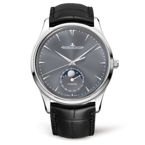 Jaeger-LeCoultre Master Ultra Thin Moon White Gold / Grey / Alligator