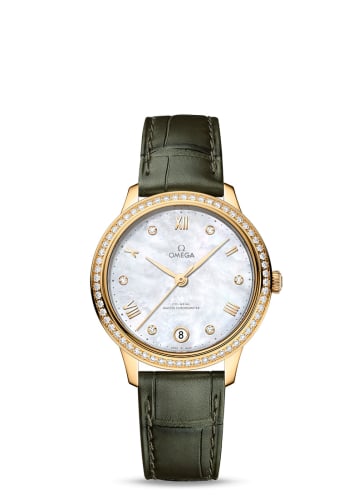 Omega De Ville Master Chronometer 34 Yellow Gold - Diamond / MOP - Diamond