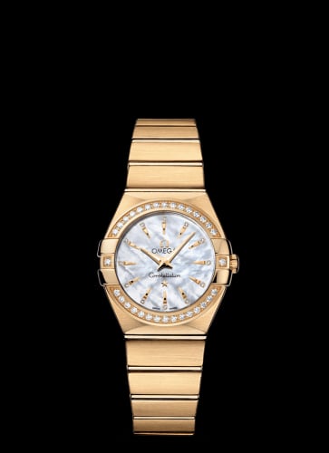 Omega Constellation Quartz 27 Brushed Yellow Gold / Diamond / MOP