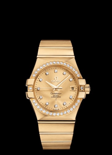 Omega Constellation Co-Axial 35 Yellow Gold / Diamond / Champagne