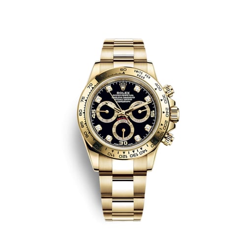 Rolex Cosmograph Daytona Yellow Gold / Black - Diamond