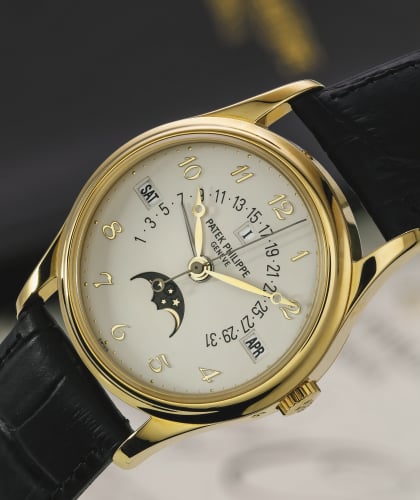 Patek Philippe Perpetual Calendar 5050 Yellow Gold / Silver Breguet