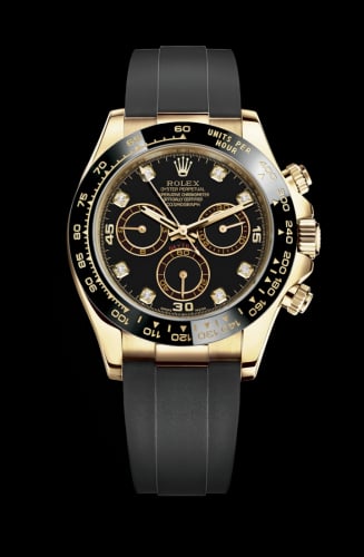 Rolex Cosmograph Daytona Yellow Gold / Cerachrom / Black-Diamond / Oysterflex