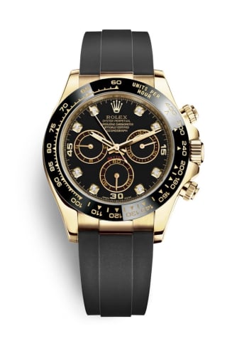 Rolex Cosmograph Daytona Yellow Gold / Cerachrom / Black-Diamond / Oysterflex