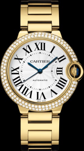 Cartier Ballon Blue de Cartier 36 Automatic Yellow Gold / Diamonds / Bracelet
