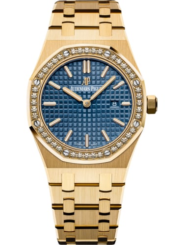 Audemars Piguet Royal Oak 67651 Quartz Yellow Gold / Blue