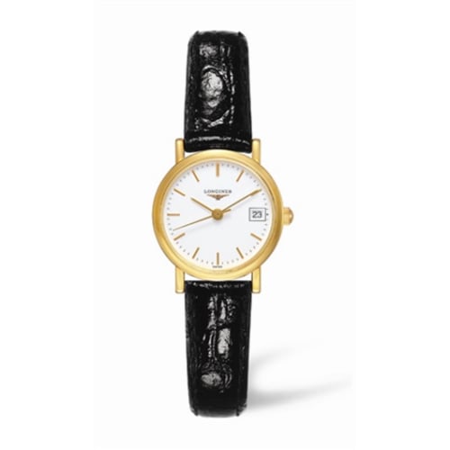 Longines Presence 23.5 Quartz Yellow Gold / White