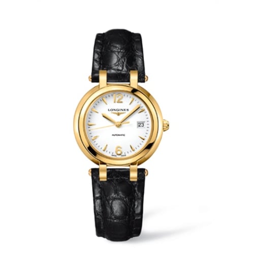 Longines PrimaLuna Automatic 30 Yellow Gold Strap Arabic