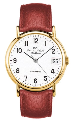 IWC Schaffhausen Portofino Automatic Yellow Gold / White - Railroad / Strap
