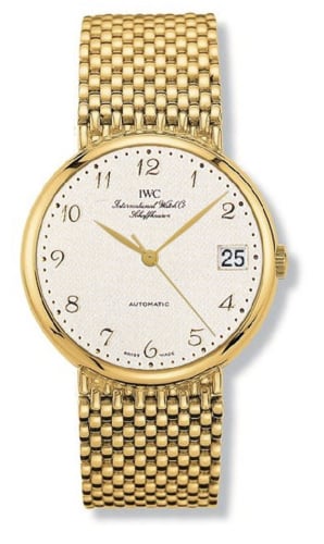 IWC Schaffhausen Portofino Automatic Yellow Gold / Silver - Breguet / Strap