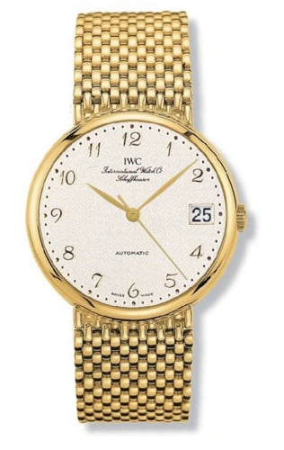 IWC Schaffhausen Portofino Automatic Yellow Gold / Silver - Breguet / Strap