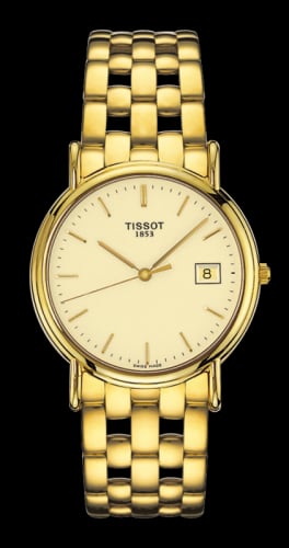 Tissot Carson Quartz 33.6 Yellow Gold / Champagne / Bracelet
