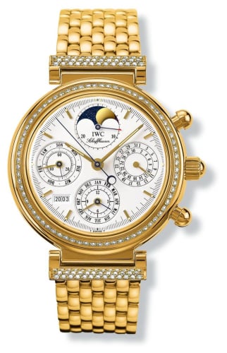 IWC Schaffhausen Da Vinci Perpetual Yellow Gold / Diamond / White / German / Bracelet