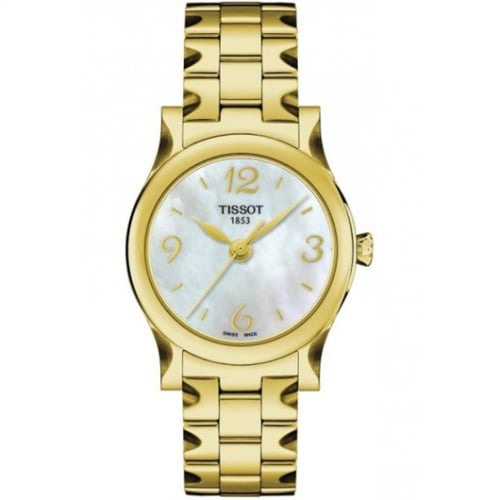 Tissot Stylis-T Quartz 29 Yellow Gold PVD / MOP / Bracelet