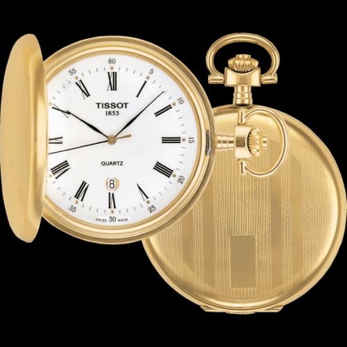 Tissot Savonnette Yellow Gold / White