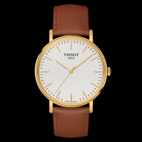Tissot Everytime Medium Yellow Gold PVD / Silver / Strap