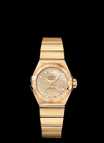 Omega Constellation Co-Axial 27 Brushed Yellow Gold / Champagne MOP