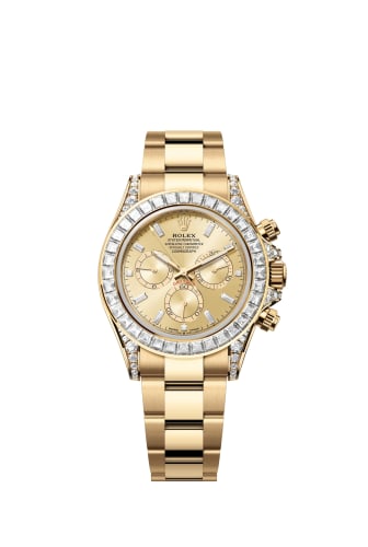 Rolex Cosmograph Daytona Yellow Gold - Baguette / Champagne - Baguette / Oyster