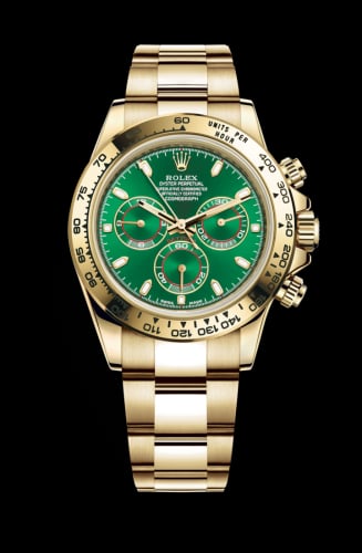 Rolex Cosmograph Daytona Yellow Gold / Green