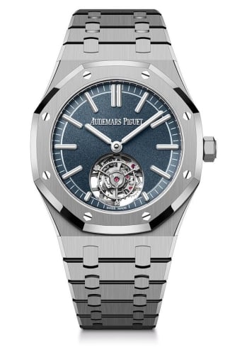 Audemars Piguet Royal Oak Self-Winding Flying Tourbillon Titanium / Blue / 50th Anniversary