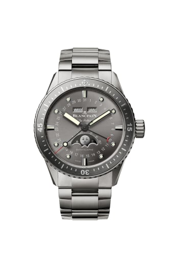 Blancpain Fifty Fathoms Bathygraphe Quantième Complet Titanium / Grey / Bracelet