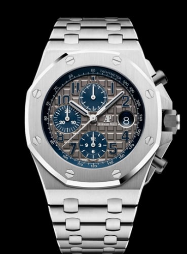 Audemars Piguet Royal Oak OffShore 42 Chronograph Titanium / Grey / Bracelet / QE II Cup