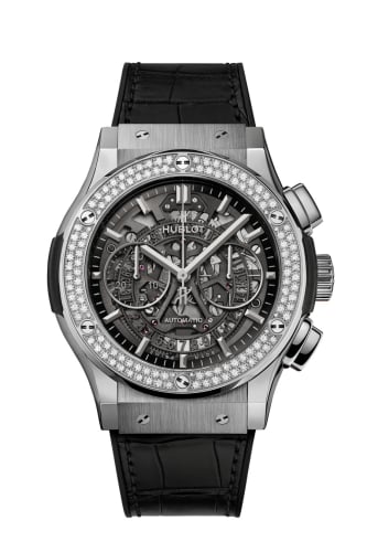 Hublot Classic Fusion 45 Aerofusion Chronograph Titanium / Diamond