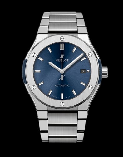 Hublot Classic Fusion 45 Titanium / Blue / Bracelet