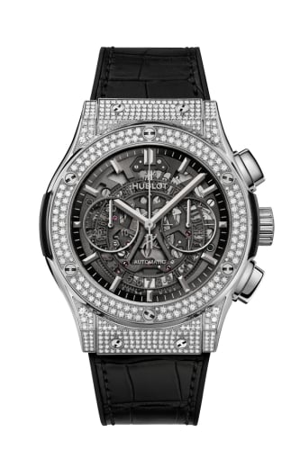 Hublot Classic Fusion 45 Aerofusion Chronograph Titanium - Pavé