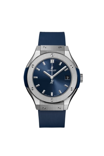 Hublot Classic Fusion 33 Titanium / Blue / Rubber