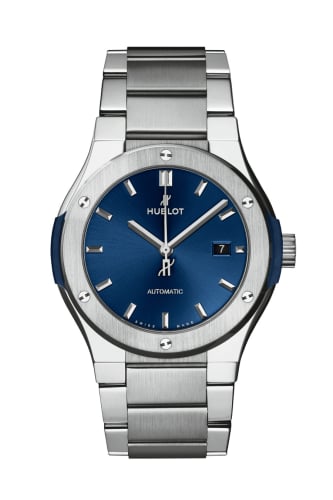 Hublot Classic Fusion 42 Titanium / Blue / Bracelet