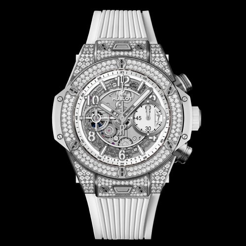 Hublot Big Bang Unico 42 Titanium / Pavé / White
