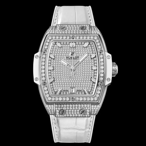 Hublot Spirit of Big Bang 39 Titanium / Full Pavé / White