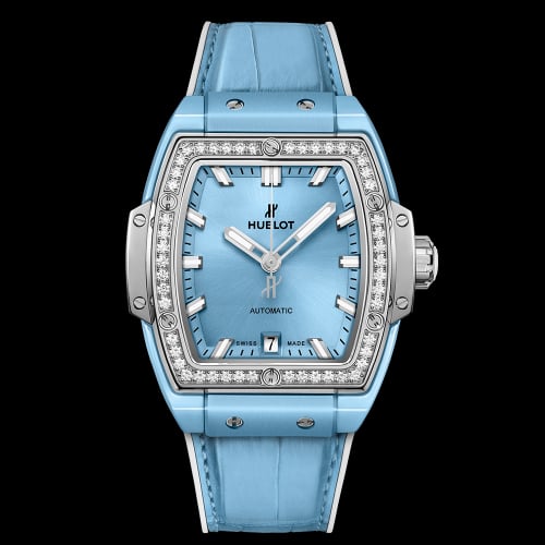 Hublot Spirit of Big Bang 39 Light Blue Ceramic / Titanium / Diamonds