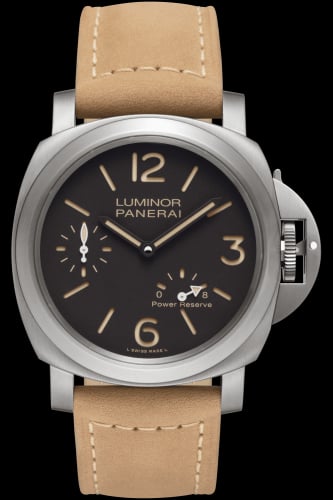 Panerai Luminor 44 8 Days Power Reserve Titanium / Brown