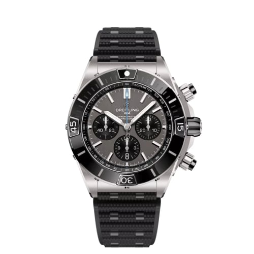 Breitling Super Chronomat B01 44 Titanium / Grey / Rubber Rouleaux