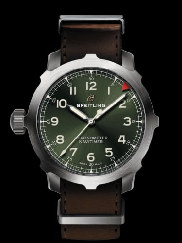 Breitling Navitimer Super 8 B20 Automatic 46 Titanium / Green / NATO