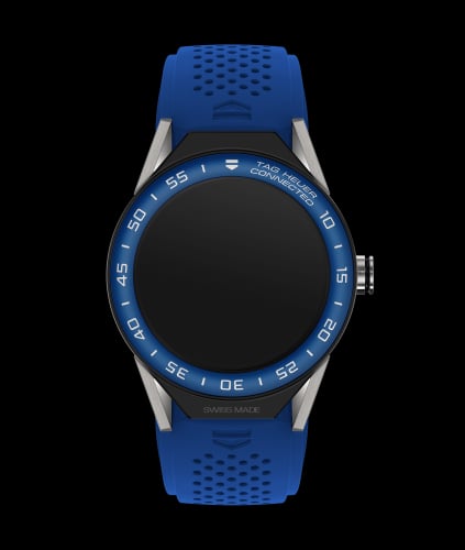 TAG Heuer Carrera Connected Modular 45 Titanium / Blue Ceramic / Electric Blue Rubber