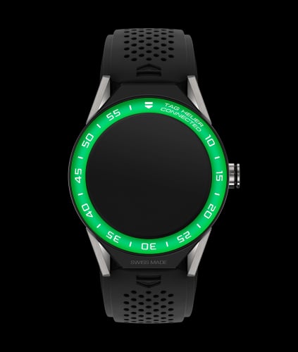 TAG Heuer Carrera Connected Modular 45 Titanium / Green Aluminum / Black Rubber